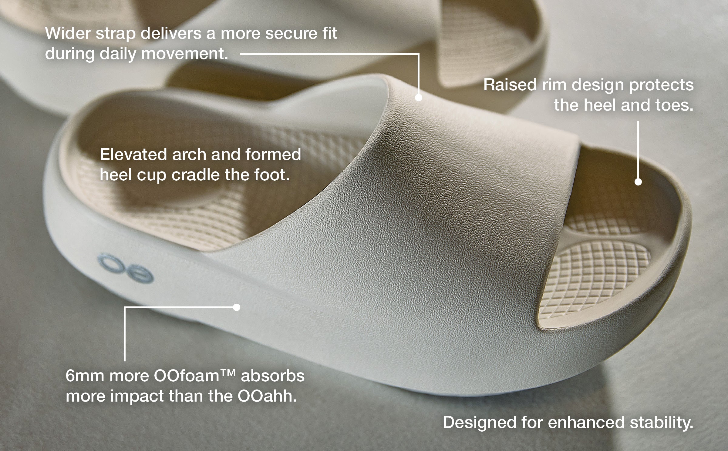 Women's OOahh PLUS Slide Sandal - Driftwood - Image 3